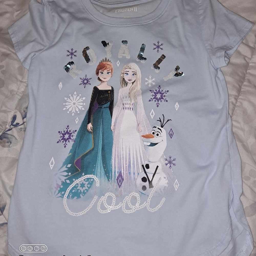 Frozen 2 short sleeve shirt size 7/8